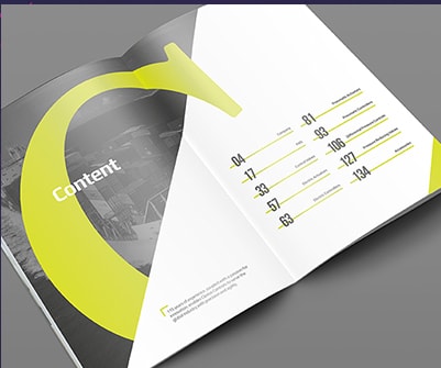 content magazine design